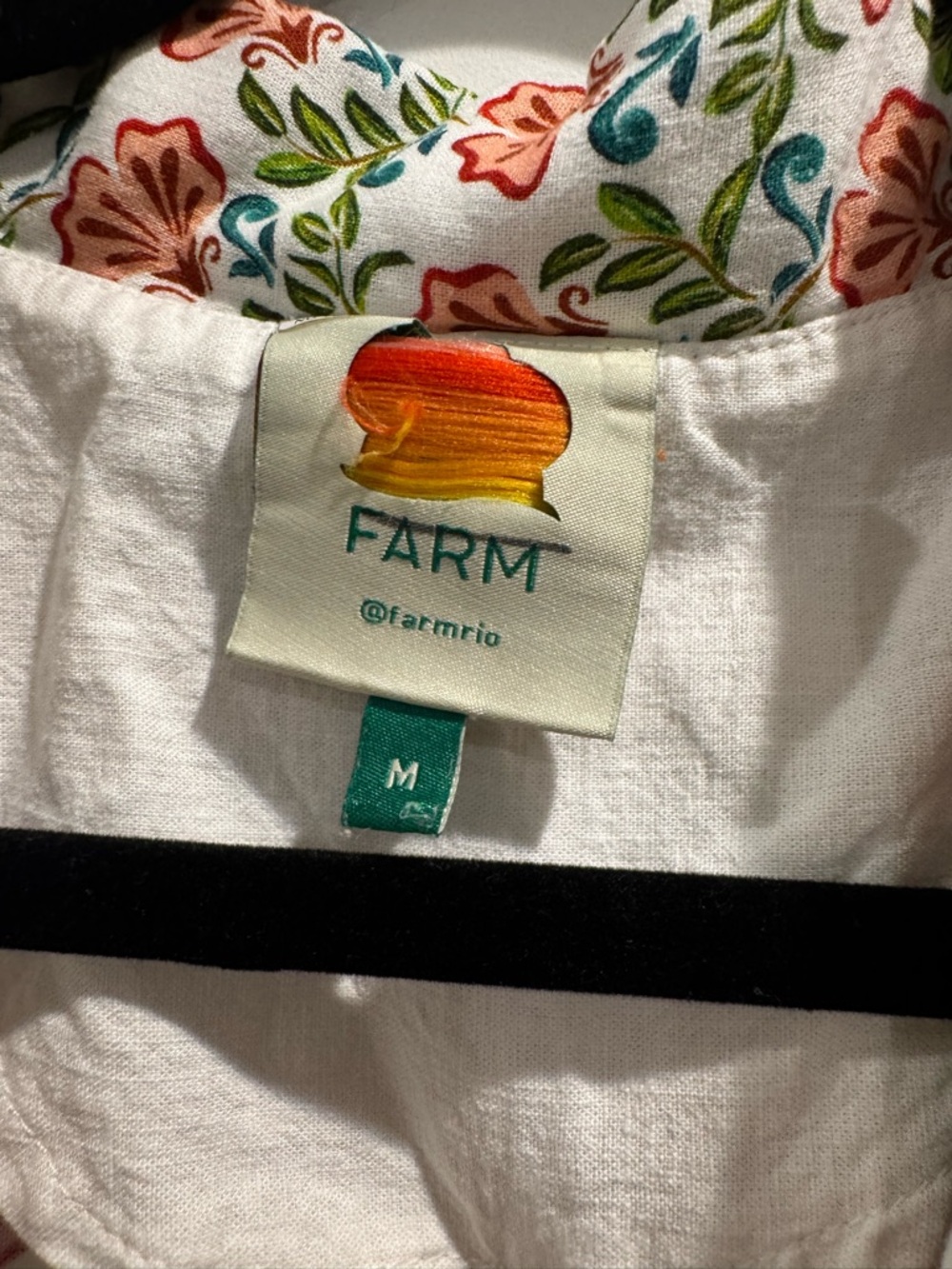 Farm Rio Off-White Floral Insects Romper - Picture 7 of 11